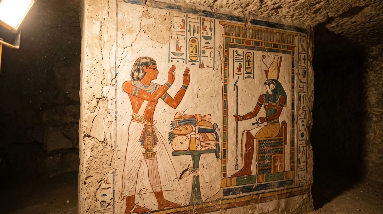 En Égypte, une tombe de 3 000 ans livre ses fresques aux couleurs intactes